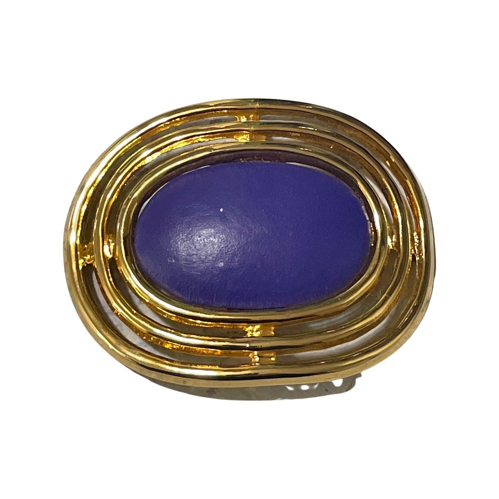 Vintage 80's Purple and Gold DAY LOR Belt Buckle